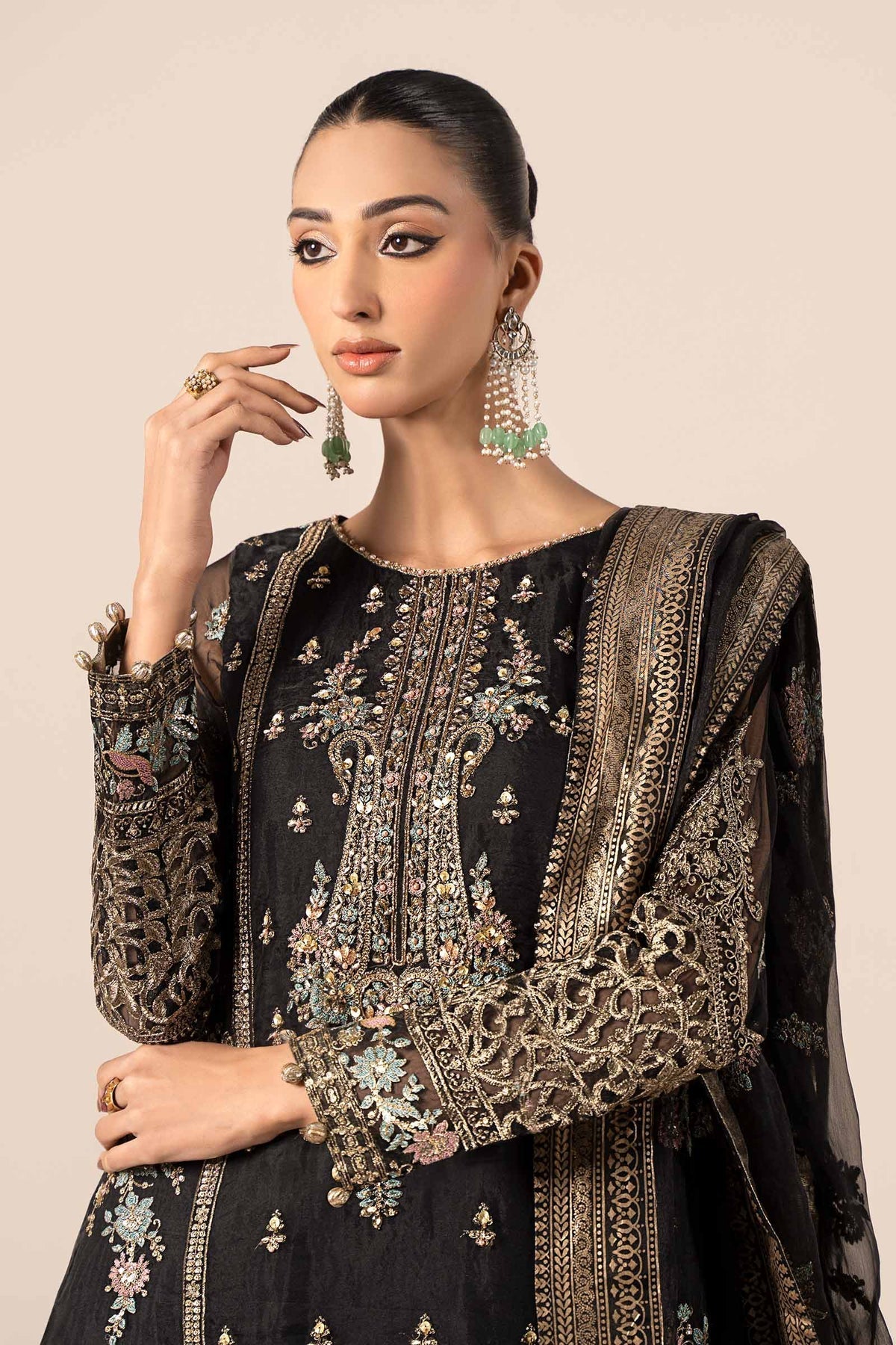 Maria B | Formal Wears | SF-EF25-24 by Maria B - Designer Dress - Type: Ladies Clothes - Available at Libayah - 100% Original