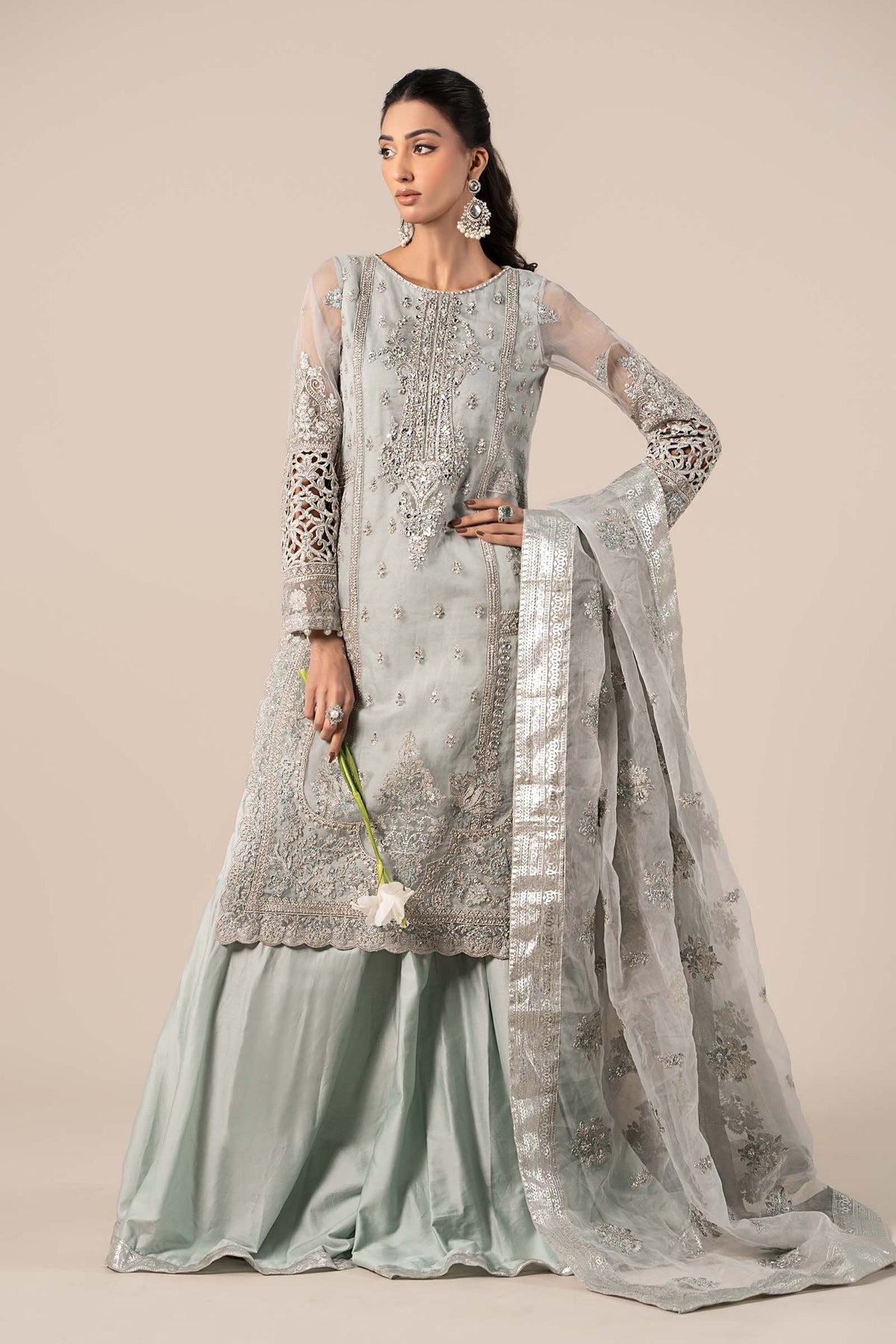 Maria B | Formal Wears | SF-EF25-24 by Maria B - Designer Dress - Type: Ladies Clothes - Available at Libayah - 100% Original