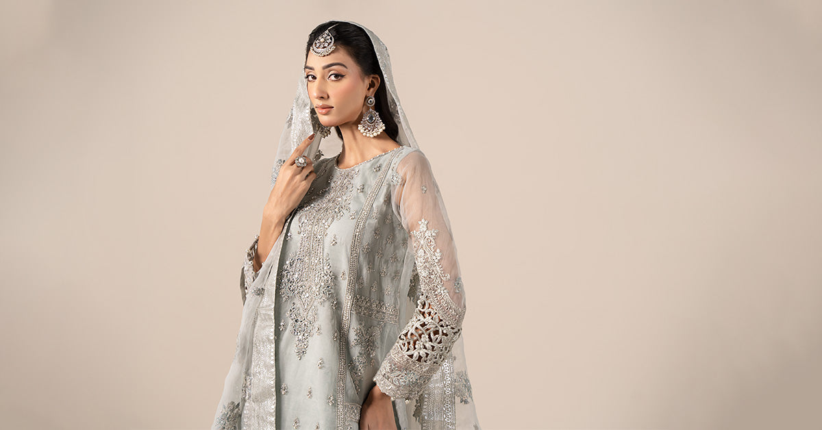 Maria B | Formal Wears | SF-EF25-24 by Maria B - Designer Dress - Type: Ladies Clothes - Available at Libayah - 100% Original