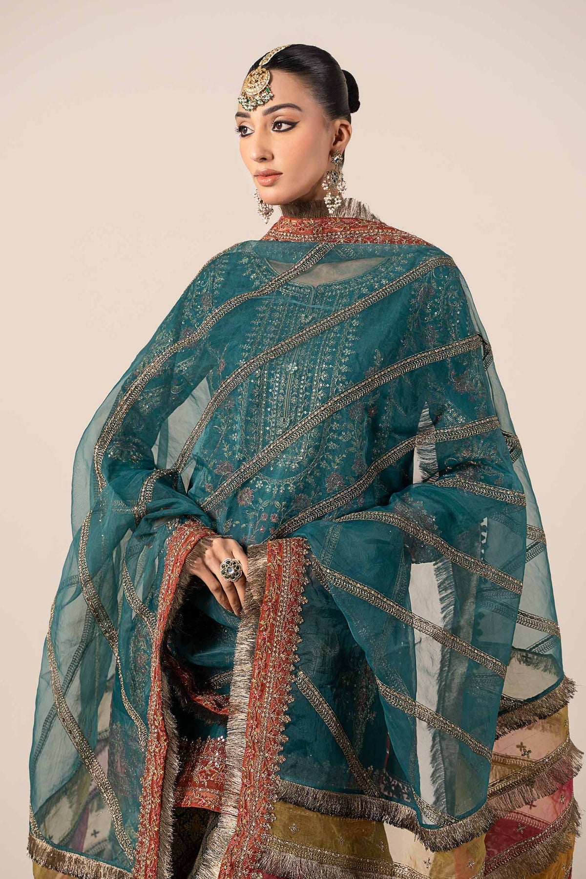Maria B | Formal Wears | SF-W24-25 by Maria B - Designer Dress - Type: Ladies Clothes - Available at Libayah - 100% Original