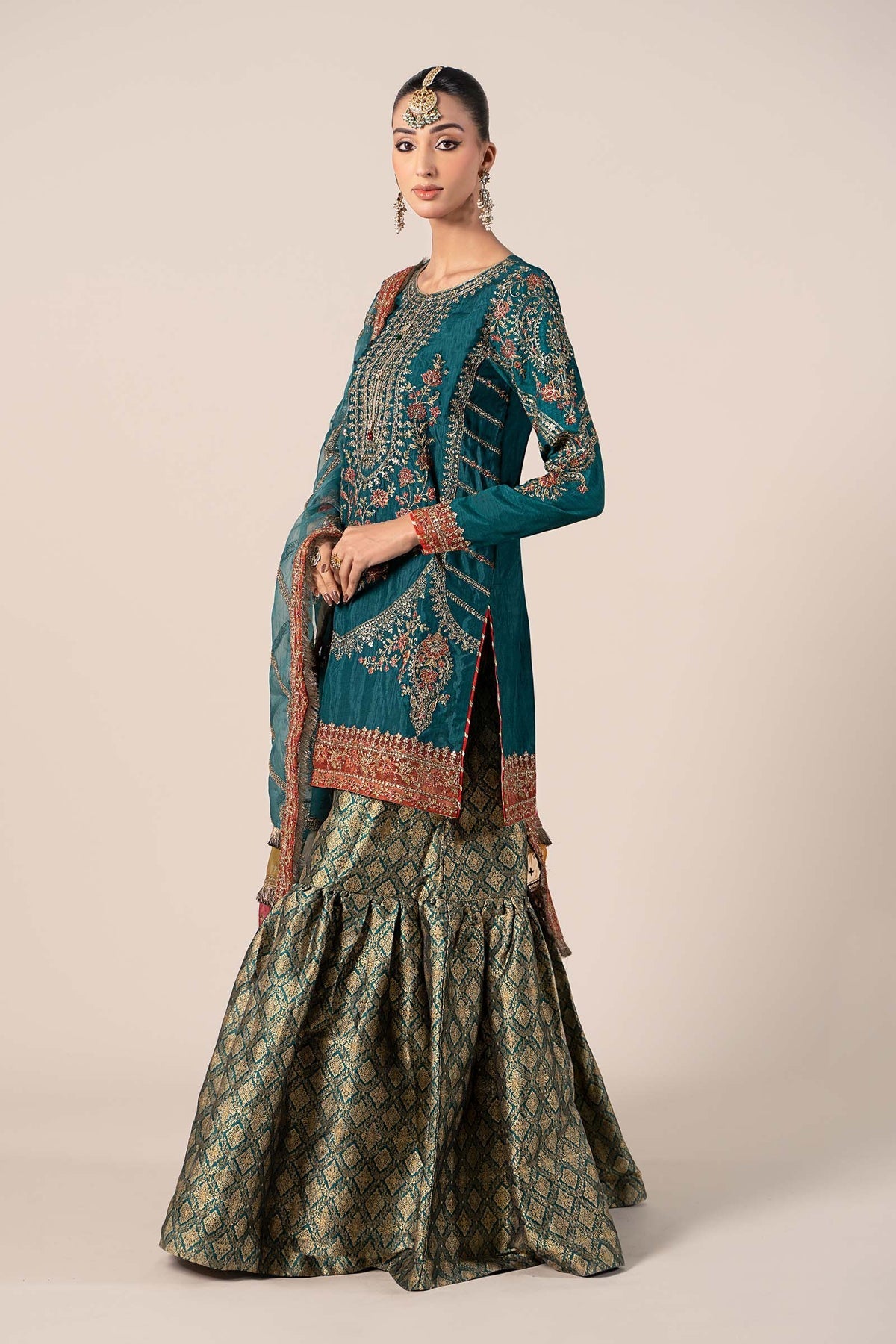 Maria B | Formal Wears | SF-W24-25 by Maria B - Designer Dress - Type: Ladies Clothes - Available at Libayah - 100% Original