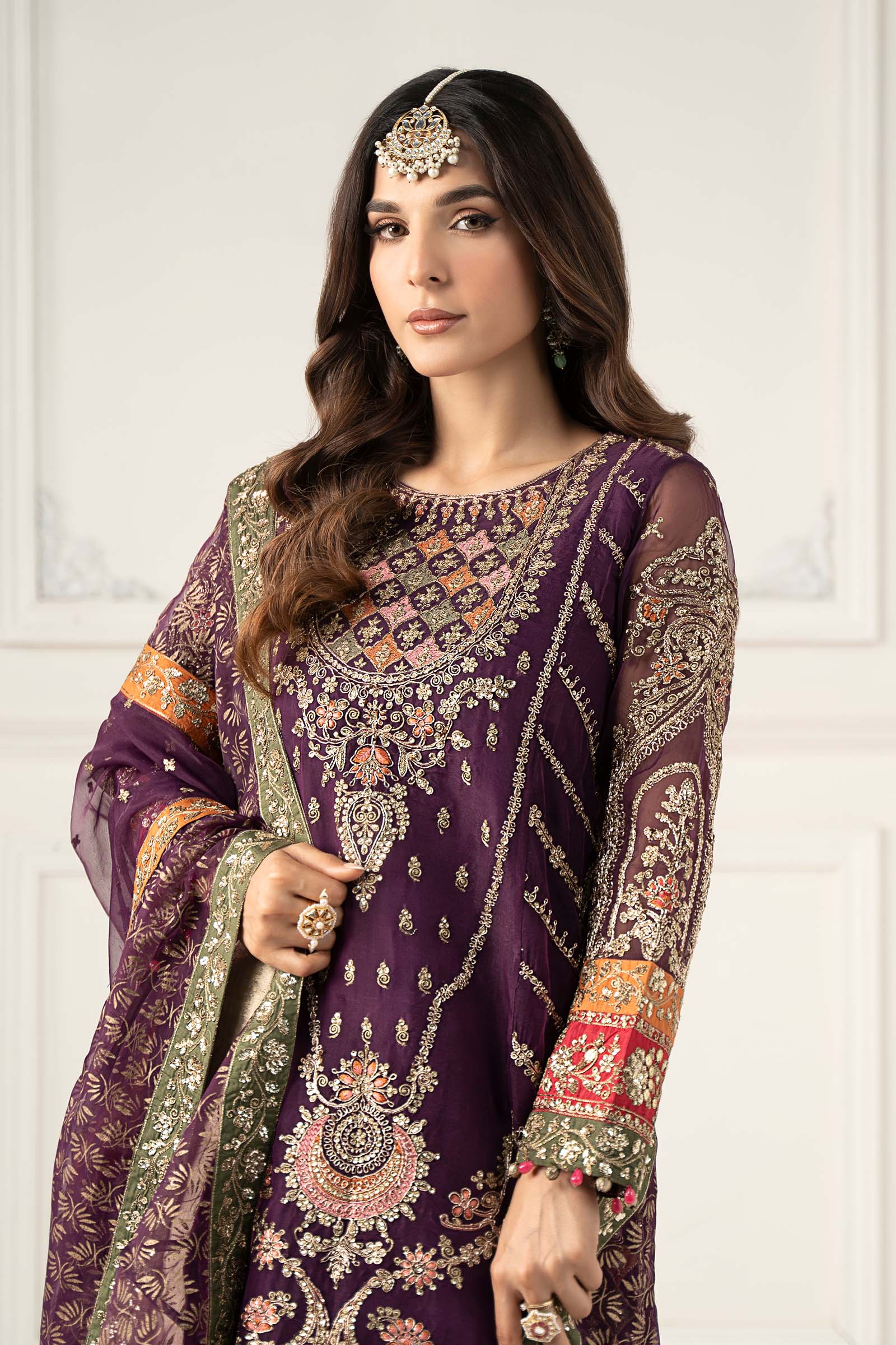 Maria B | Formal Wears | SF-EF25-28 by Maria B - Designer Dress - Type: Ladies Clothes - Available at Libayah - 100% Original