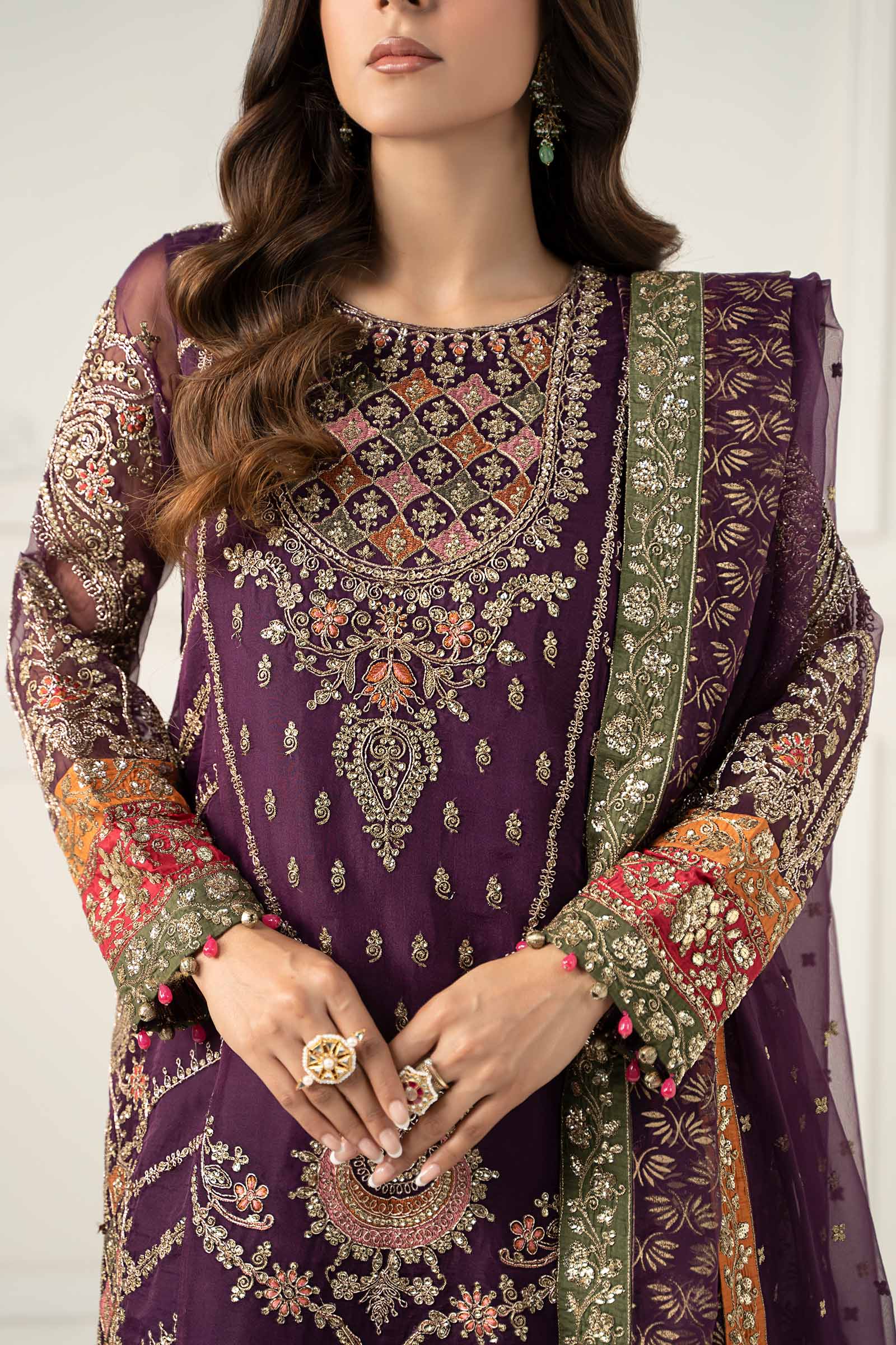 Maria B | Formal Wears | SF-EF25-28 by Maria B - Designer Dress - Type: Ladies Clothes - Available at Libayah - 100% Original