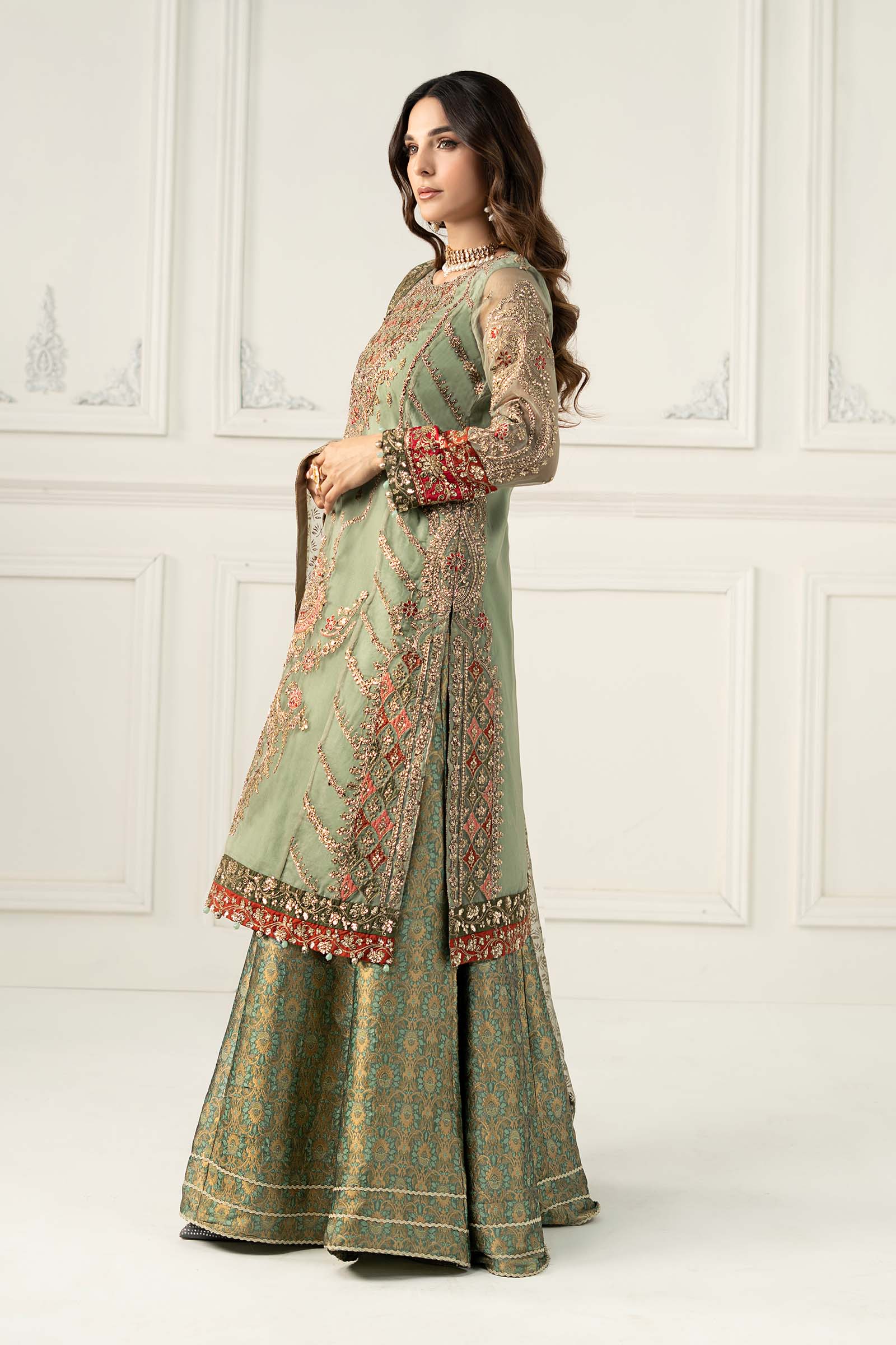 Maria B | Formal Wears | SF-EF25-28 by Maria B - Designer Dress - Type: Ladies Clothes - Available at Libayah - 100% Original