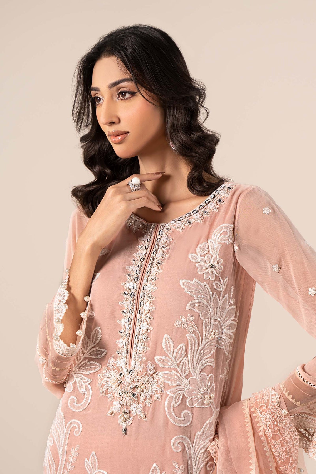 Maria B | Formal Wears | SF-EF25-34 by Maria B - Designer Dress - Type: Ladies Clothes - Available at Libayah - 100% Original