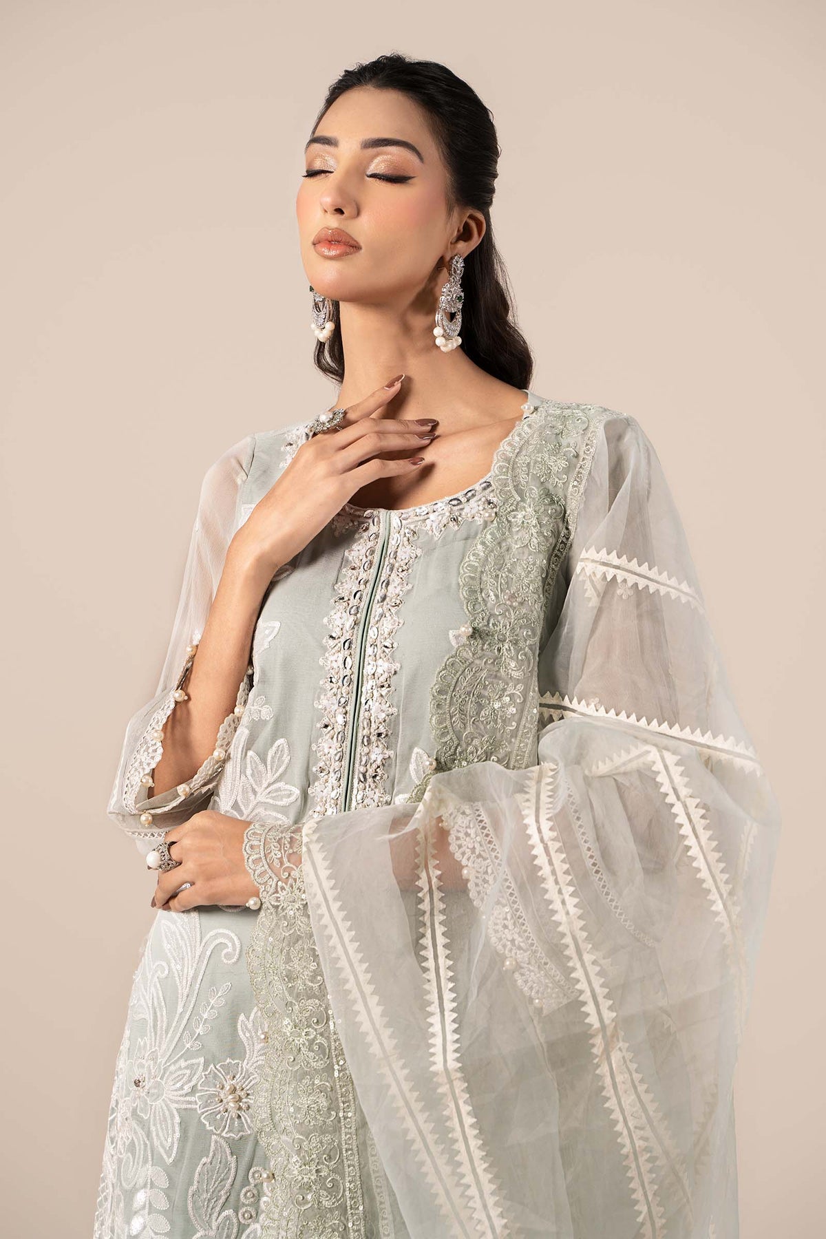Maria B | Formal Wears | SF-EF25-34 by Maria B - Designer Dress - Type: Ladies Clothes - Available at Libayah - 100% Original