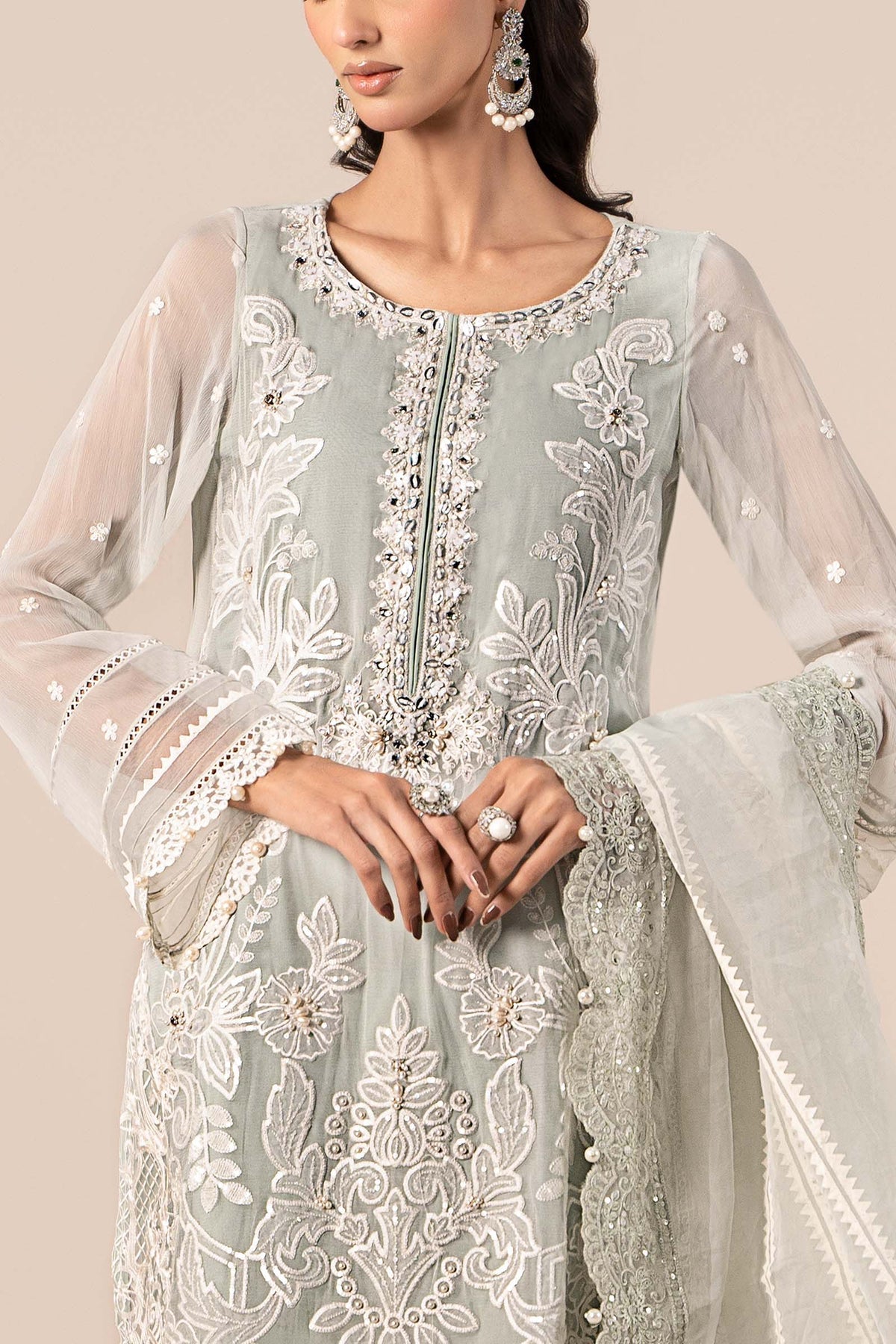 Maria B | Formal Wears | SF-EF25-34 by Maria B - Designer Dress - Type: Ladies Clothes - Available at Libayah - 100% Original