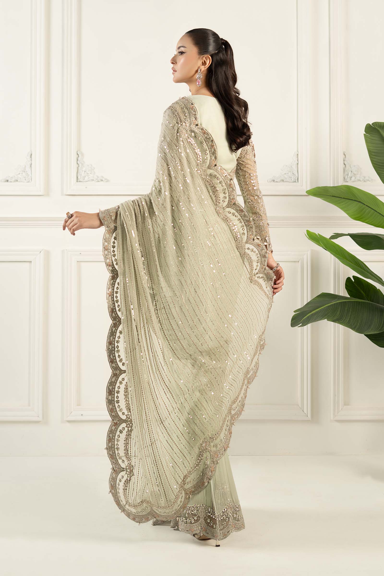 Maria B | Formal Wears | SF-EF25-38 by Maria B - Designer Dress - Type: Ladies Clothes - Available at Libayah - 100% Original