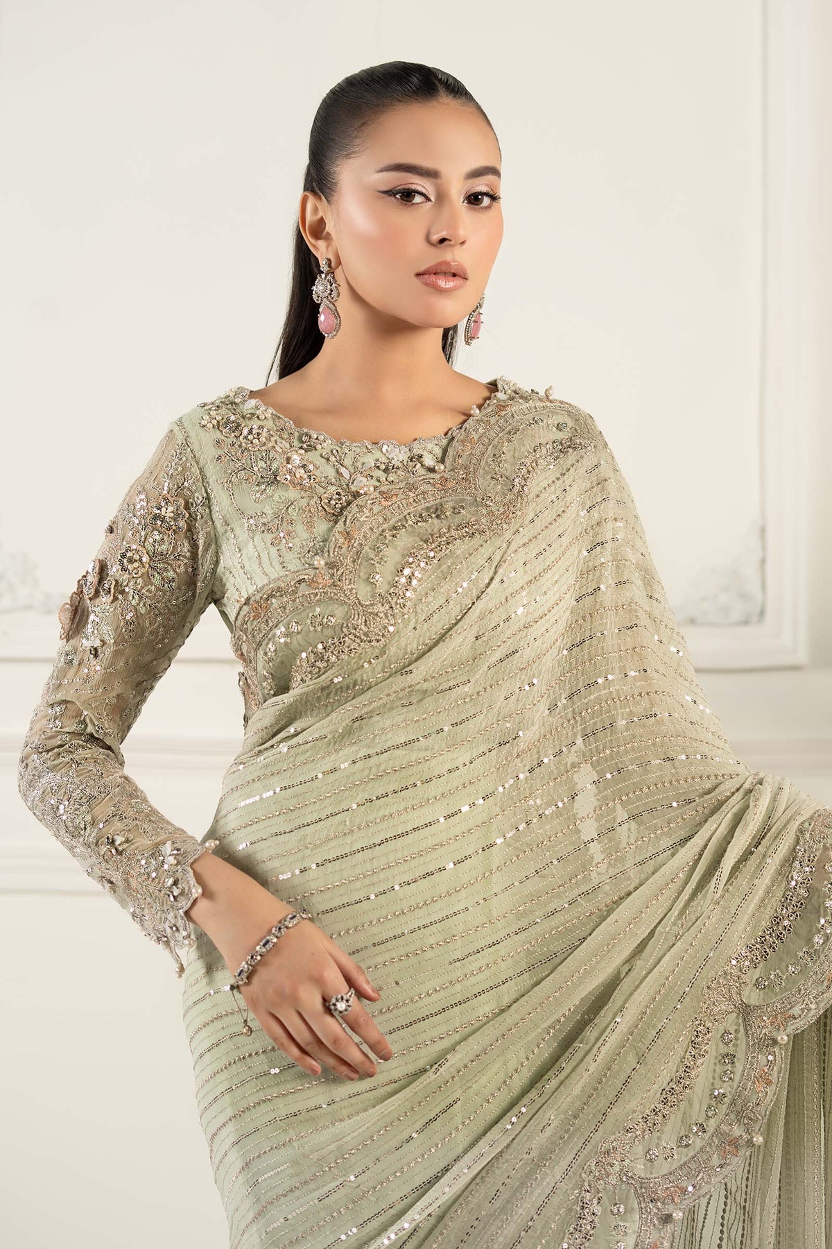 Maria B | Formal Wears | SF-EF25-38 by Maria B - Designer Dress - Type: Ladies Clothes - Available at Libayah - 100% Original