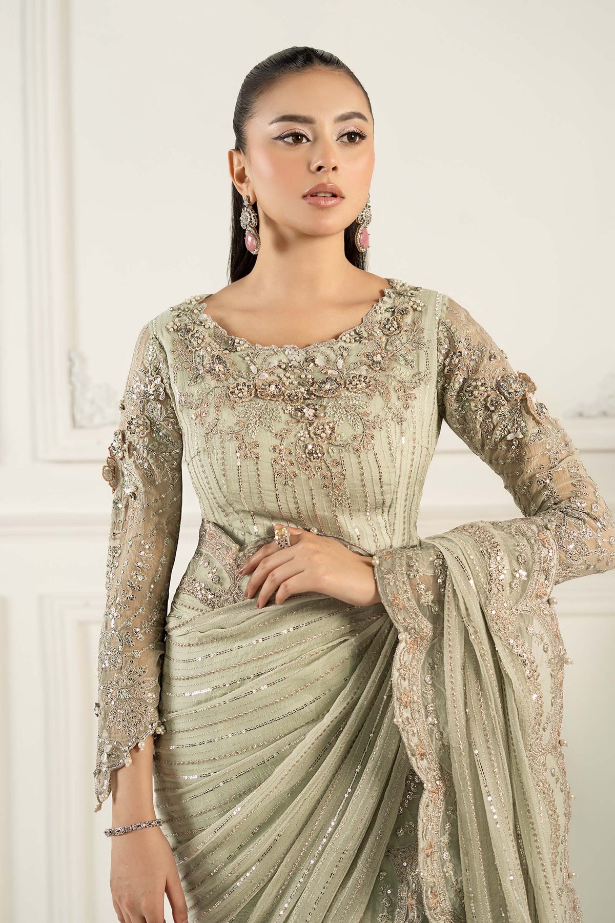 Maria B | Formal Wears | SF-EF25-38 by Maria B - Designer Dress - Type: Ladies Clothes - Available at Libayah - 100% Original