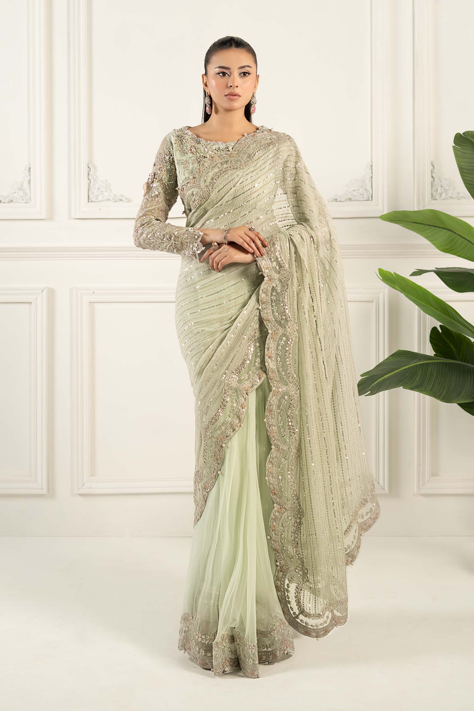 Maria B | Formal Wears | SF-EF25-38 by Maria B - Designer Dress - Type: Ladies Clothes - Available at Libayah - 100% Original