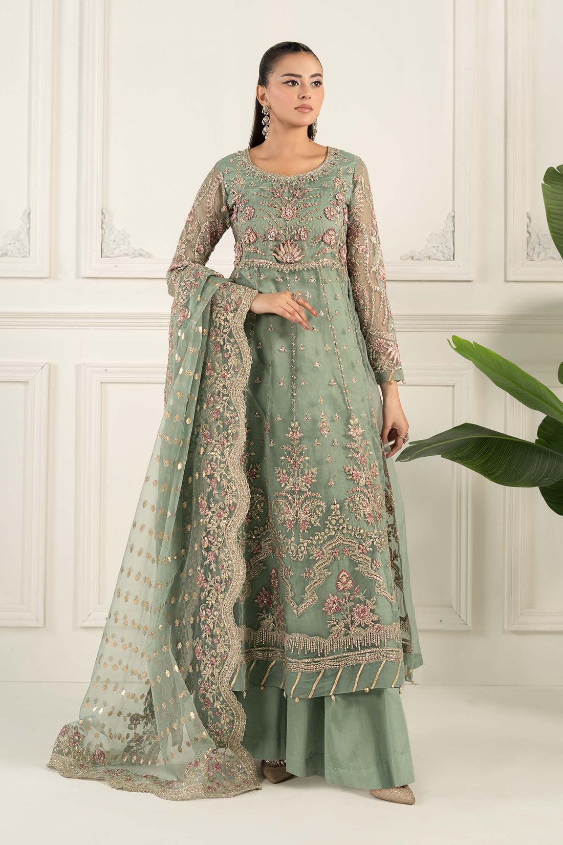 Maria B | Formal Wears | SF-EF25-40 by Maria B - Designer Dress - Type: Ladies Clothes - Available at Libayah - 100% Original