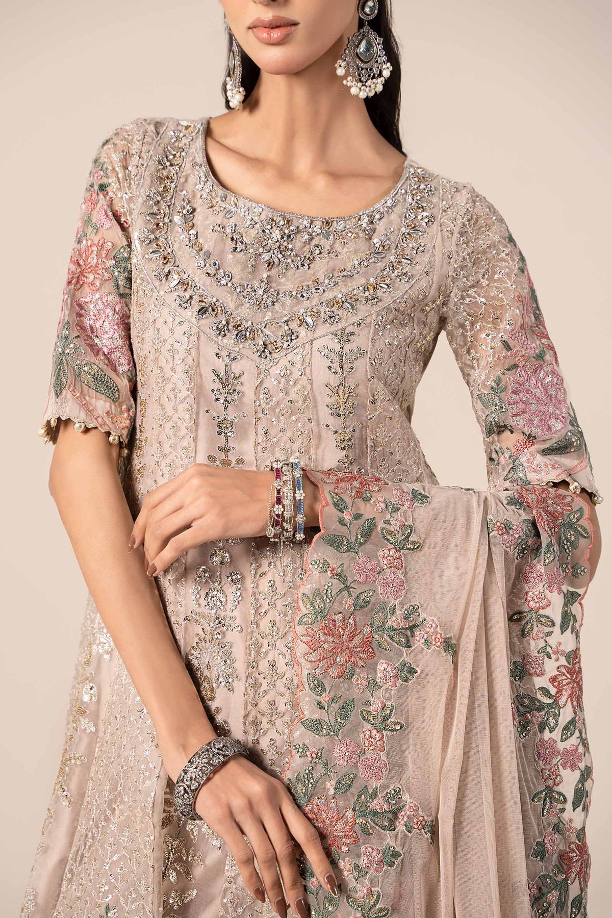 Maria B | Formal Wears | SF-EF25-42 by Maria B - Designer Dress - Type: Ladies Clothes - Available at Libayah - 100% Original