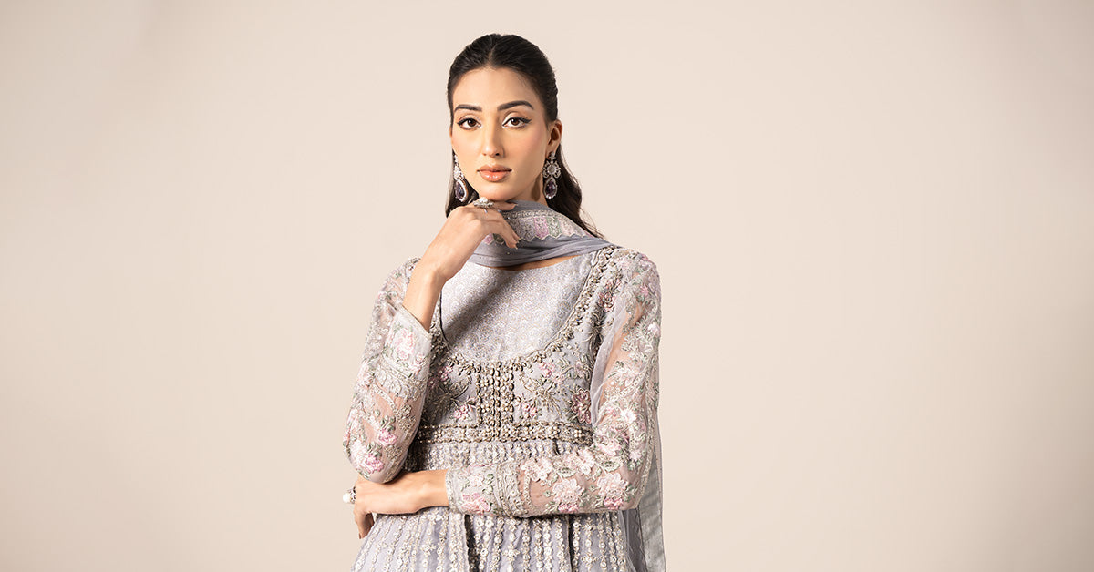 Maria B | Formal Wears | SF-EF25-43 by Maria B - Designer Dress - Type: Ladies Clothes - Available at Libayah - 100% Original