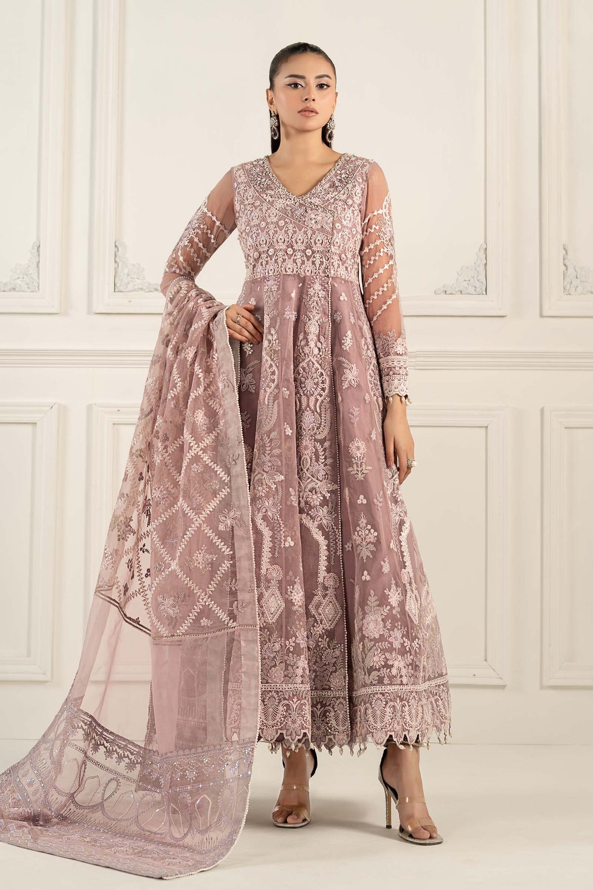 Maria B | Formal Wears | SF-EF25-44 by Maria B - Designer Dress - Type: Ladies Clothes - Available at Libayah - 100% Original