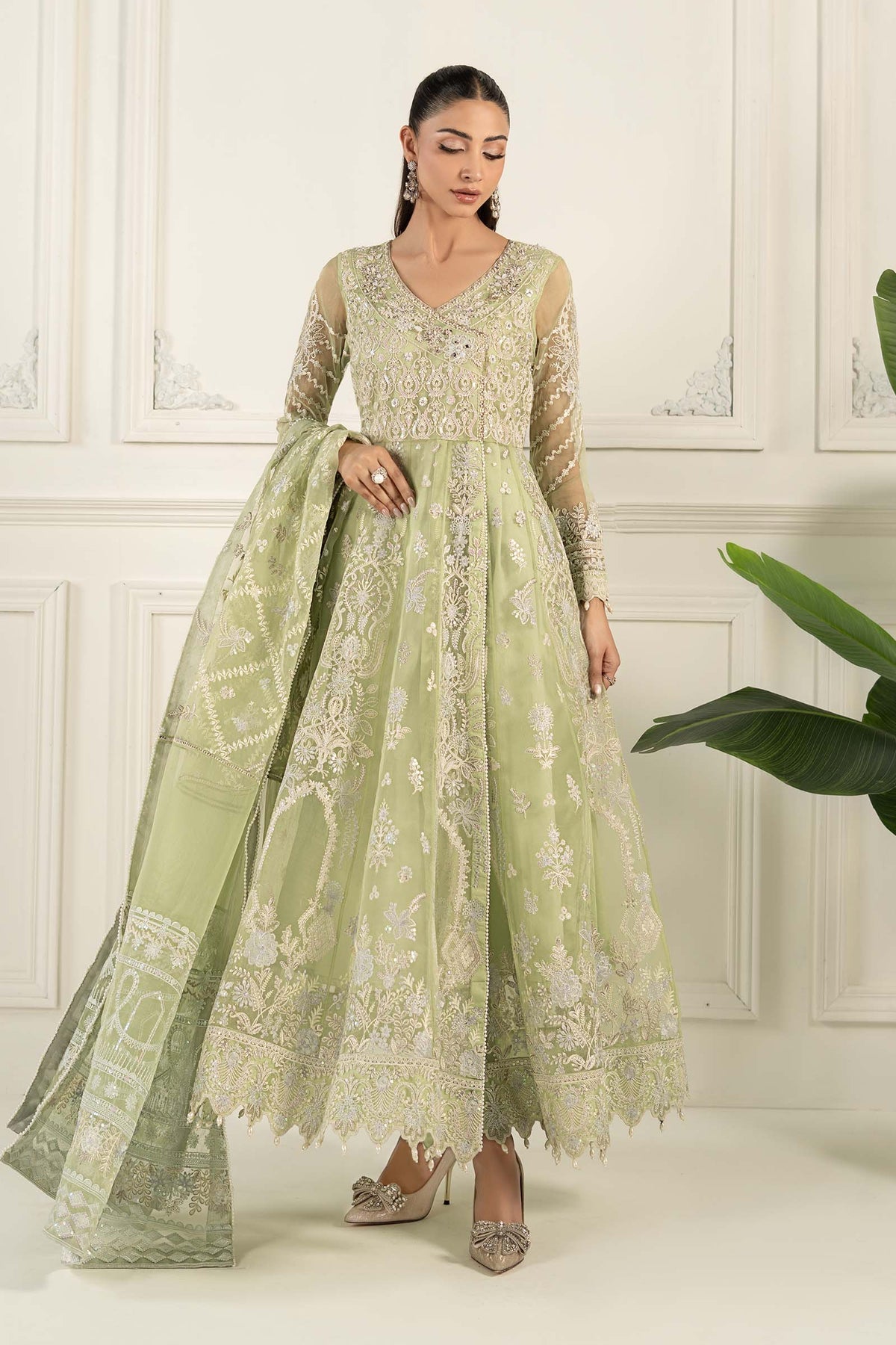 Maria B | Formal Wears | SF-EF25-44 by Maria B - Designer Dress - Type: Ladies Clothes - Available at Libayah - 100% Original