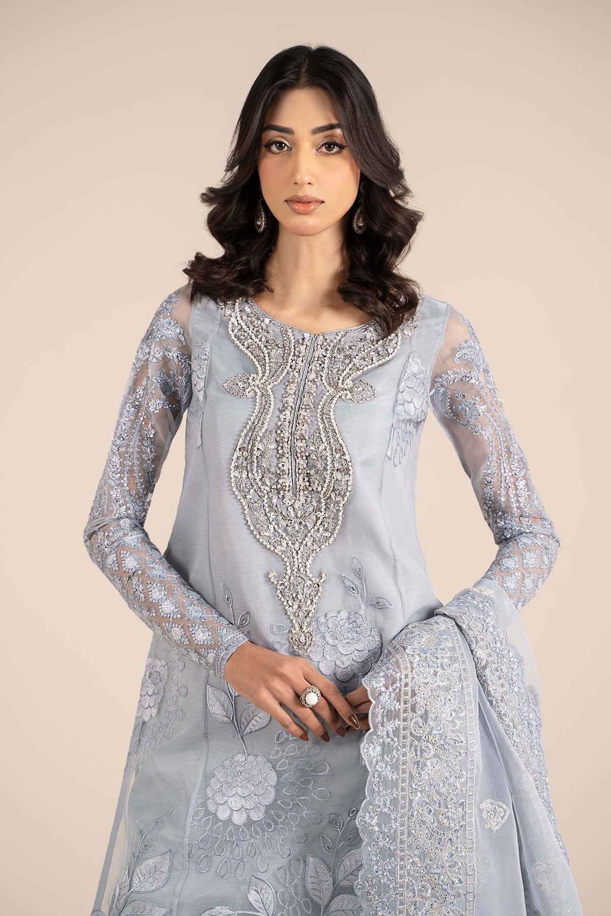 Maria B | Formal Wears | SF-EF25-51 by Maria B - Designer Dress - Type: Ladies Clothes - Available at Libayah - 100% Original