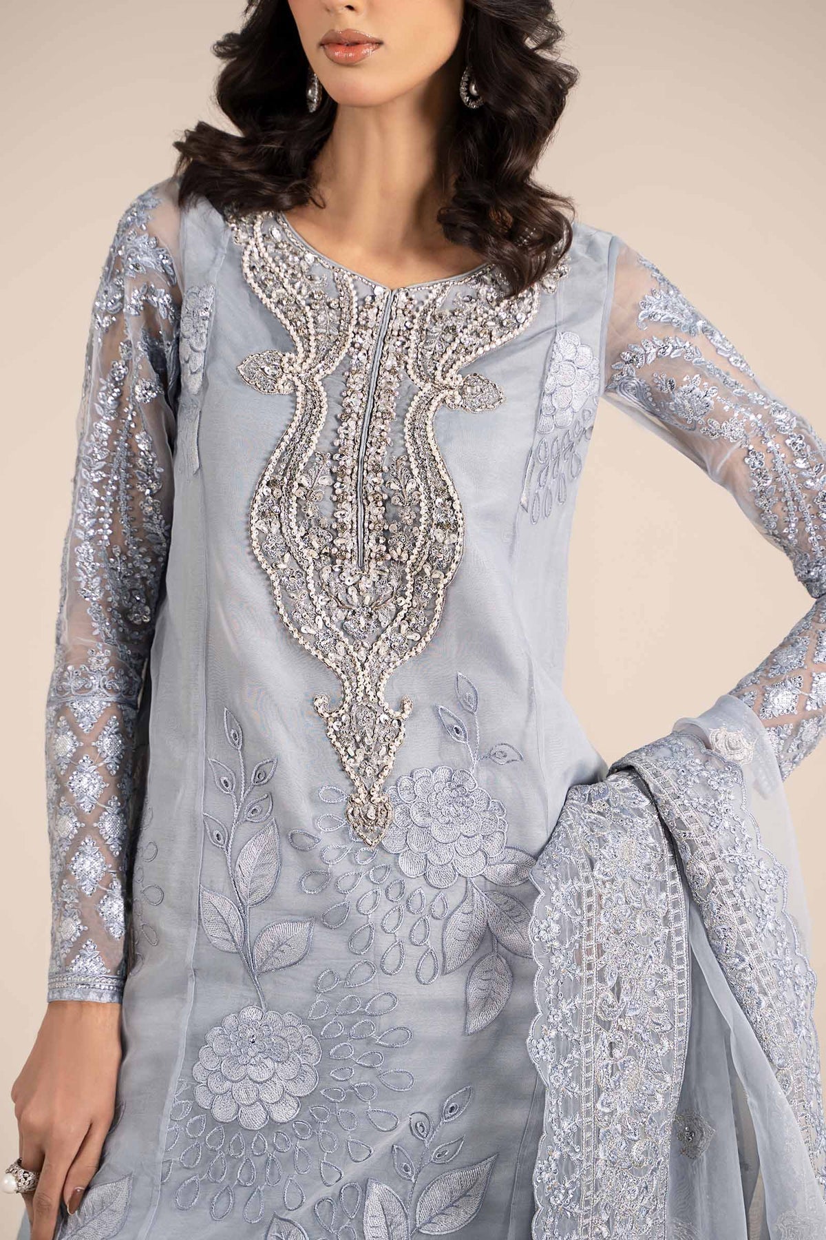 Maria B | Formal Wears | SF-EF25-51 by Maria B - Designer Dress - Type: Ladies Clothes - Available at Libayah - 100% Original