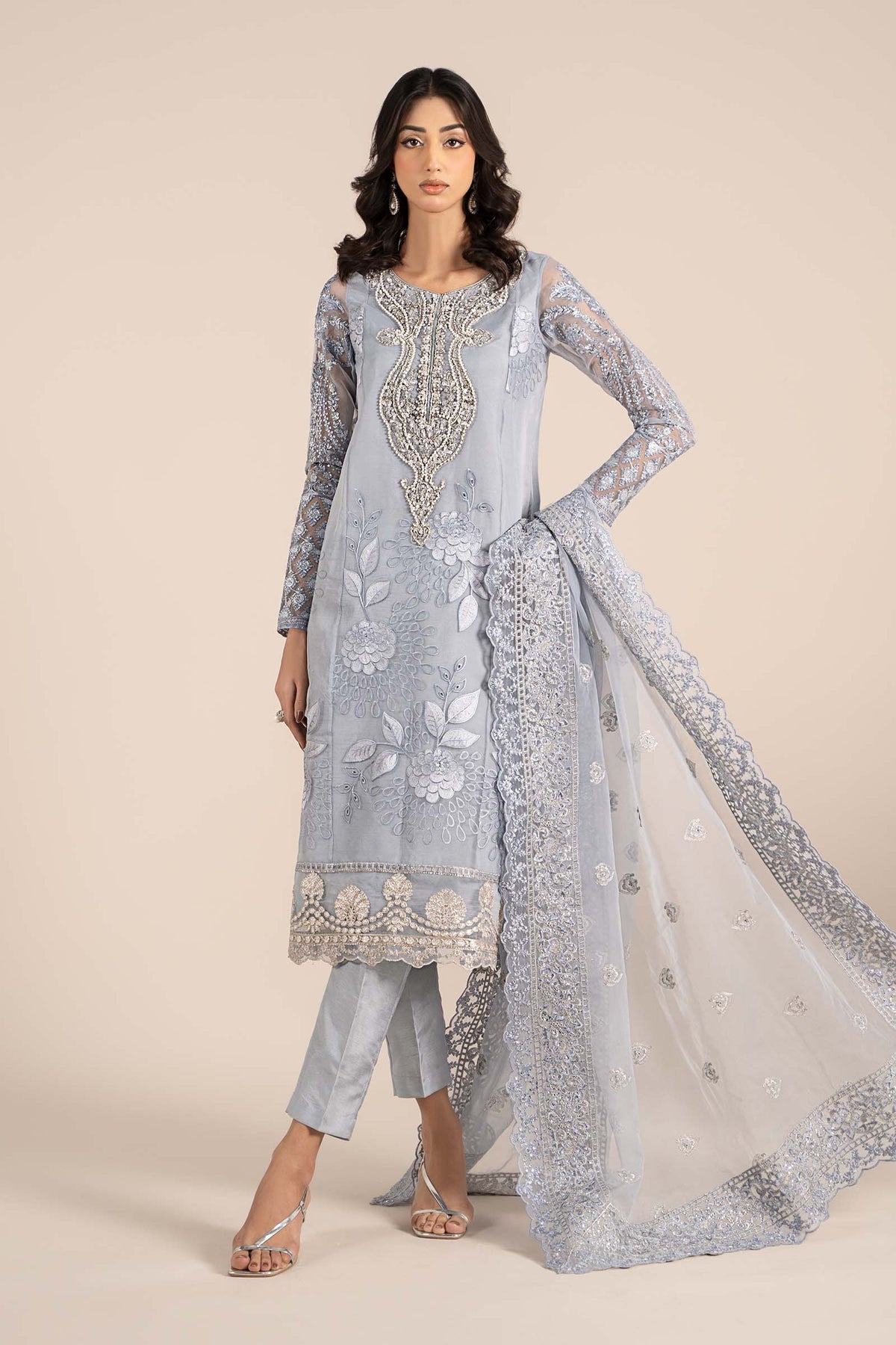 Maria B | Formal Wears | SF-EF25-51 by Maria B - Designer Dress - Type: Ladies Clothes - Available at Libayah - 100% Original