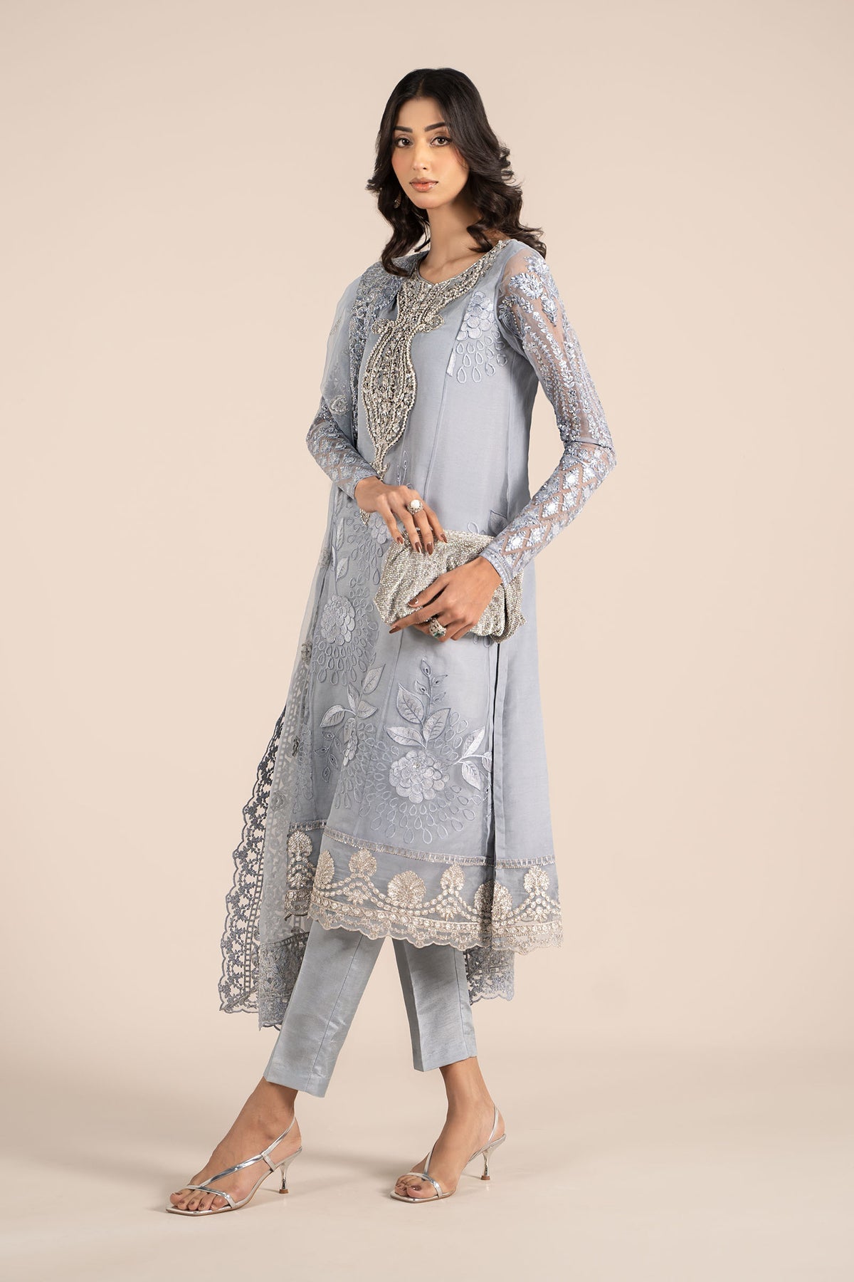 Maria B | Formal Wears | SF-EF25-51 by Maria B - Designer Dress - Type: Ladies Clothes - Available at Libayah - 100% Original