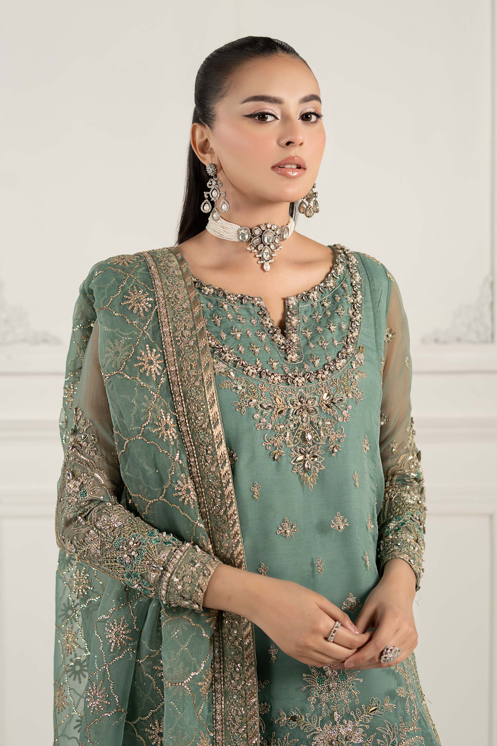 Maria B | Formal Wears | SF-EF25-53 by Maria B - Designer Dress - Type: Ladies Clothes - Available at Libayah - 100% Original