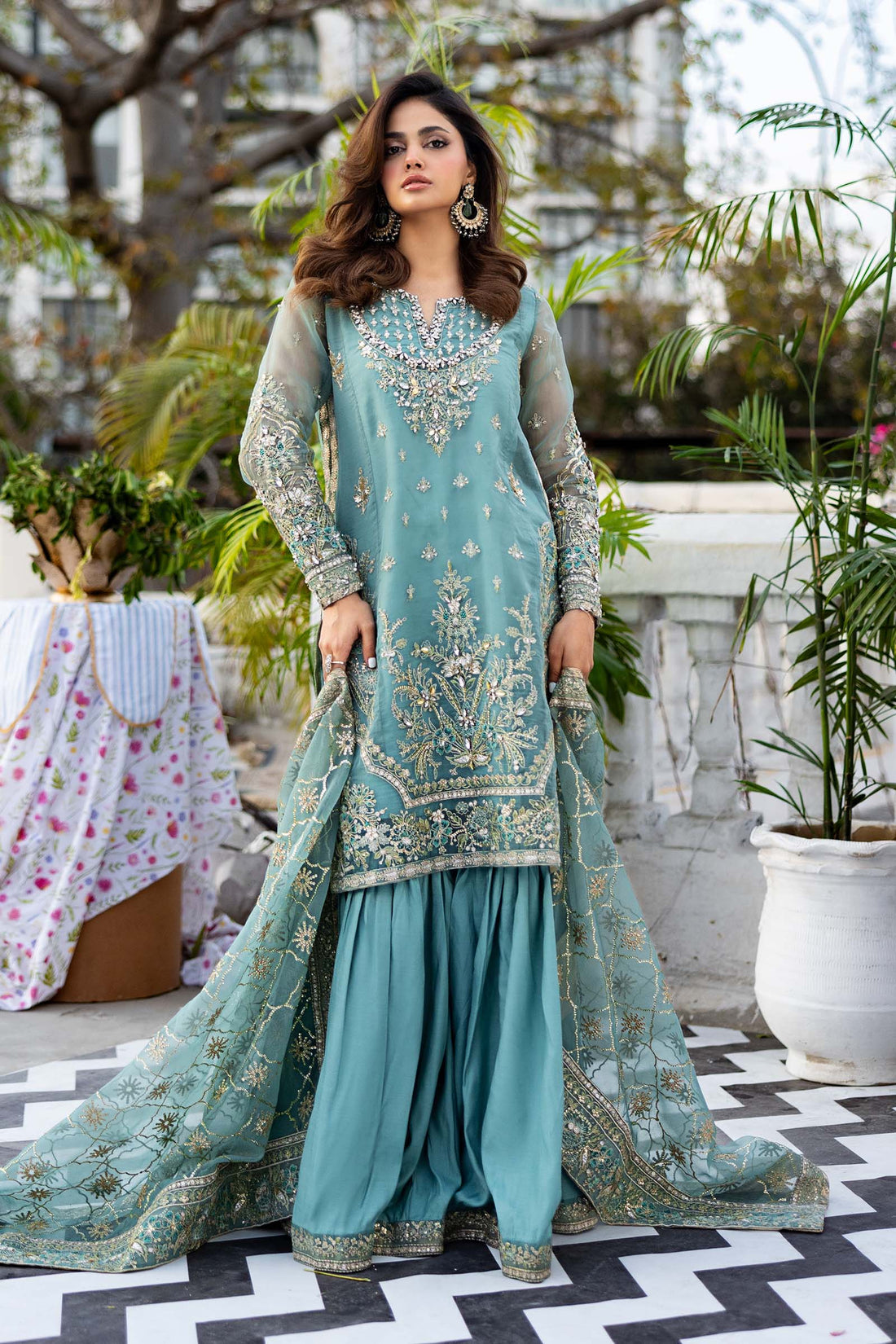 Maria B | Formal Wears | SF-EF25-53 by Maria B - Designer Dress - Type: Ladies Clothes - Available at Libayah - 100% Original