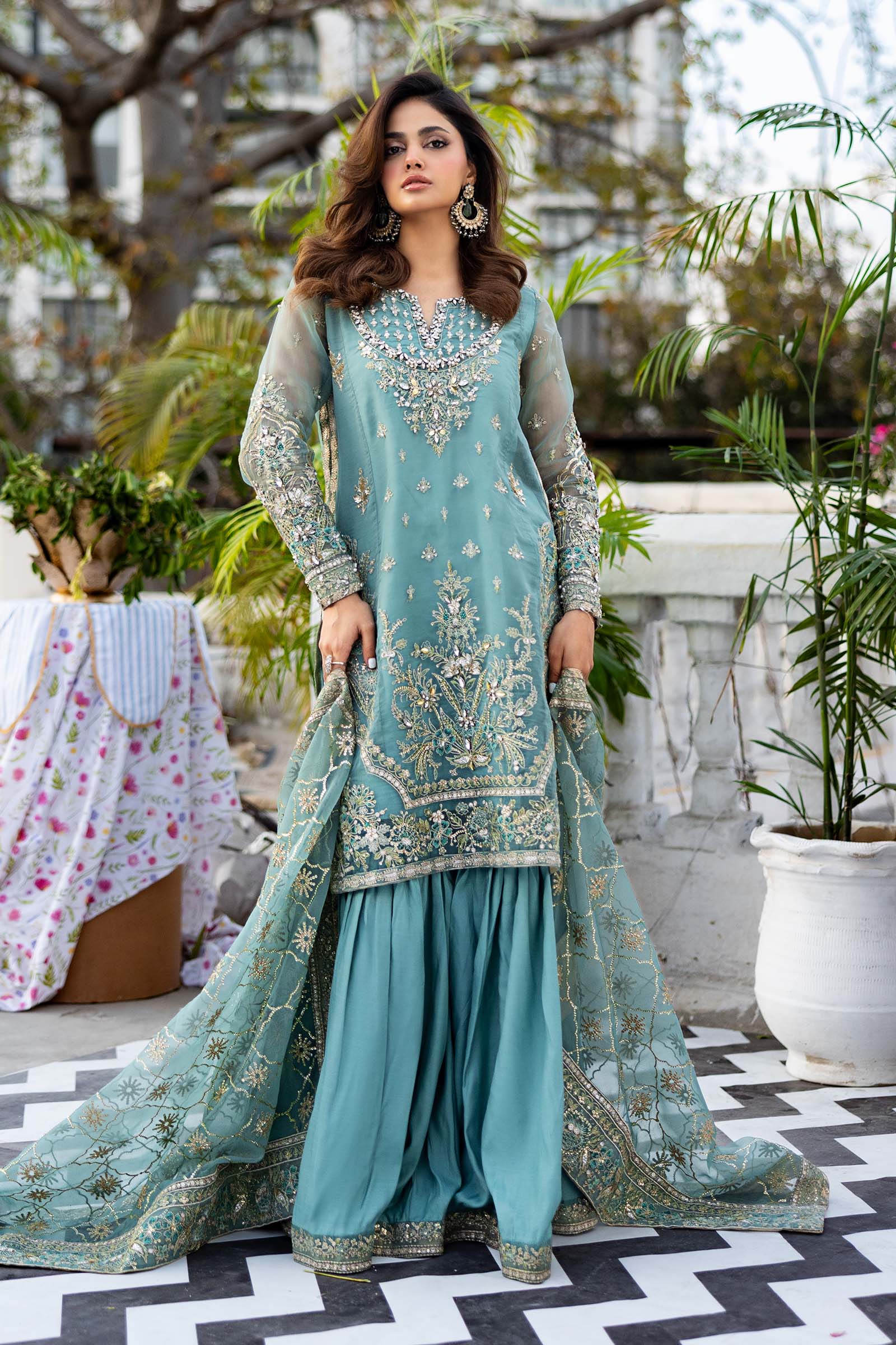 Maria B | Formal Wears | SF-EF25-53 by Maria B - Designer Dress - Type: Ladies Clothes - Available at Libayah - 100% Original