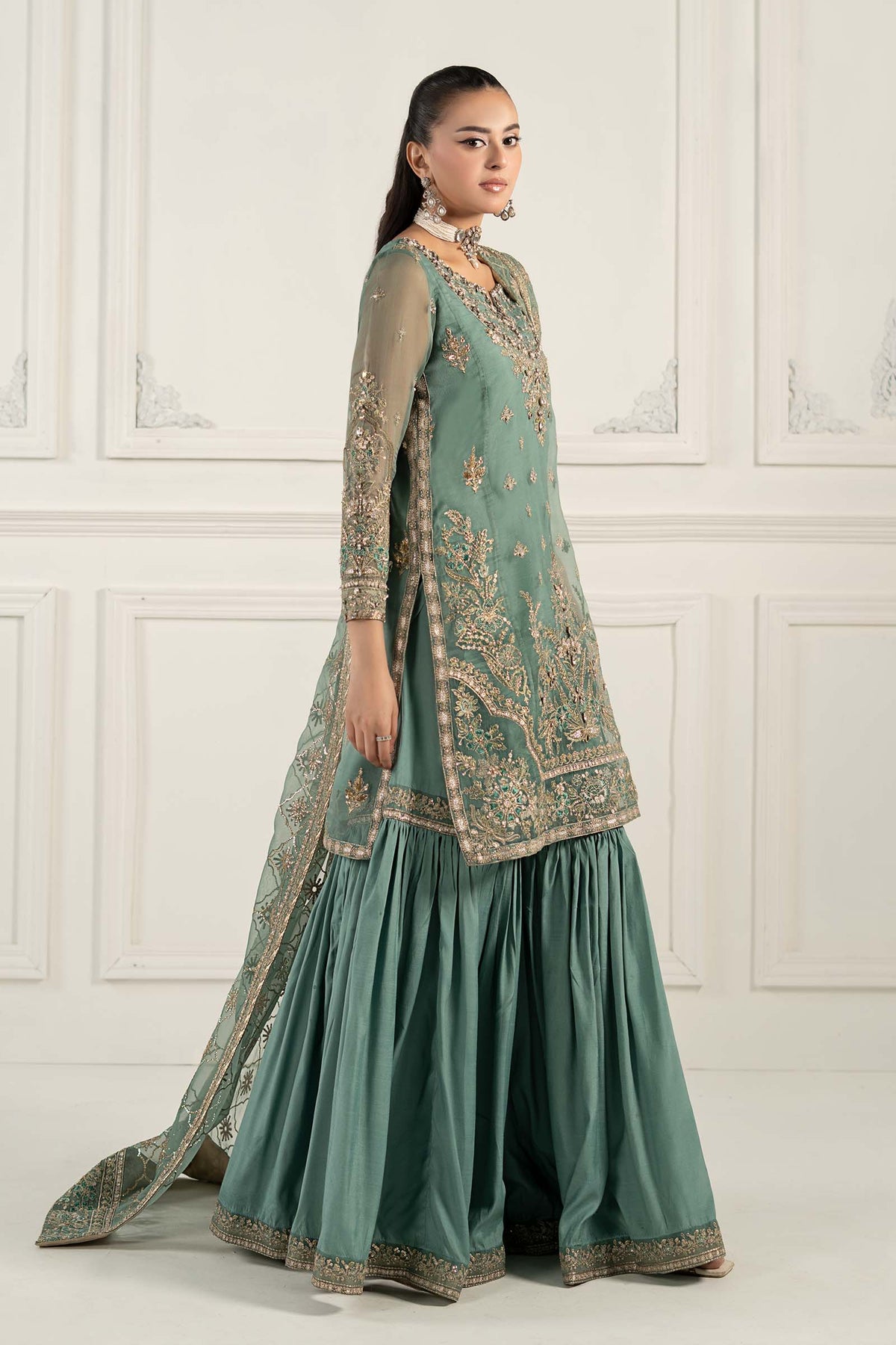 Maria B | Formal Wears | SF-EF25-53 by Maria B - Designer Dress - Type: Ladies Clothes - Available at Libayah - 100% Original