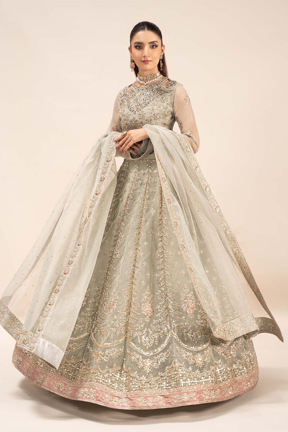 Maria B | Formal Wears | SF-EF25-55 by Maria B - Designer Dress - Type: Ladies Clothes - Available at Libayah - 100% Original