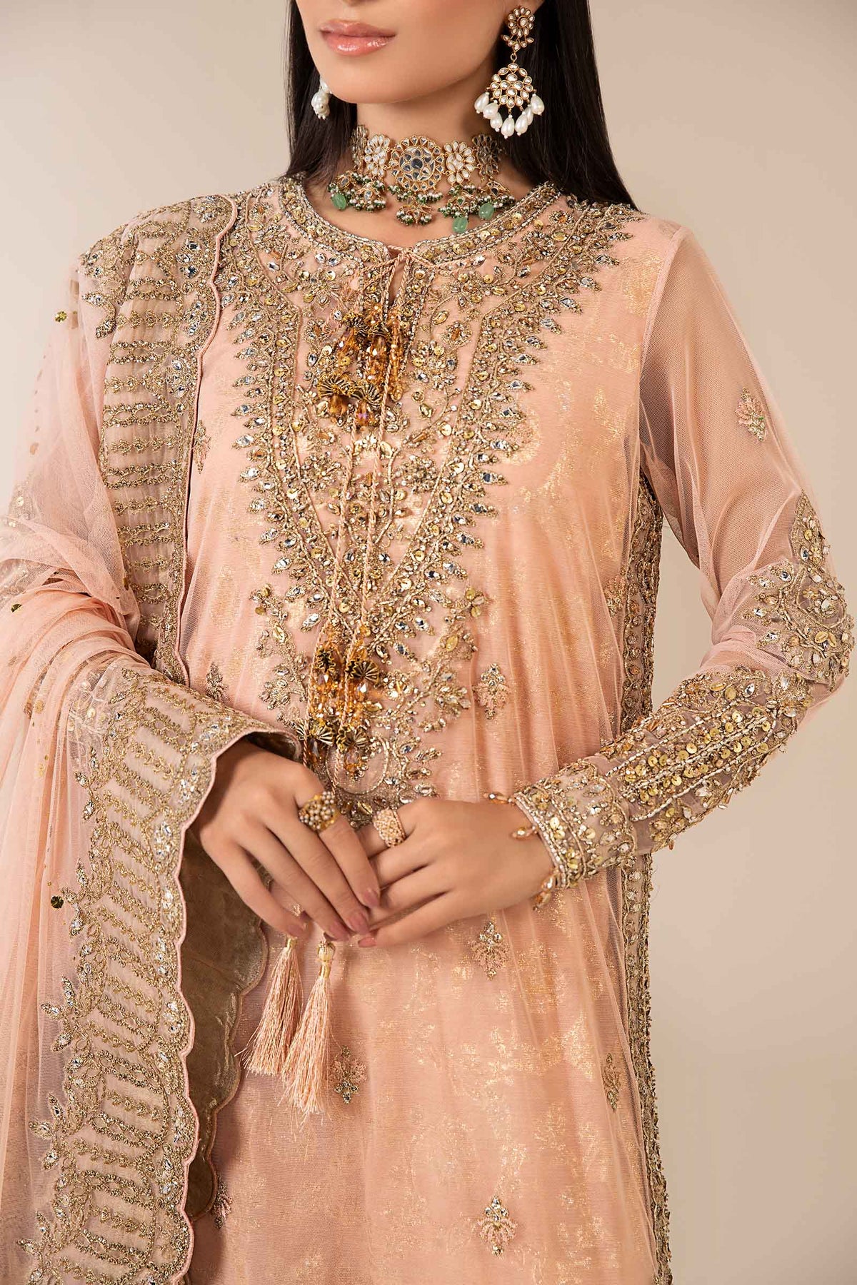 Maria B | Formal Wears | SF-EF25-66 by Maria B - Designer Dress  - Type : Ladies Clothes - Available at Libayah - 100% Original 