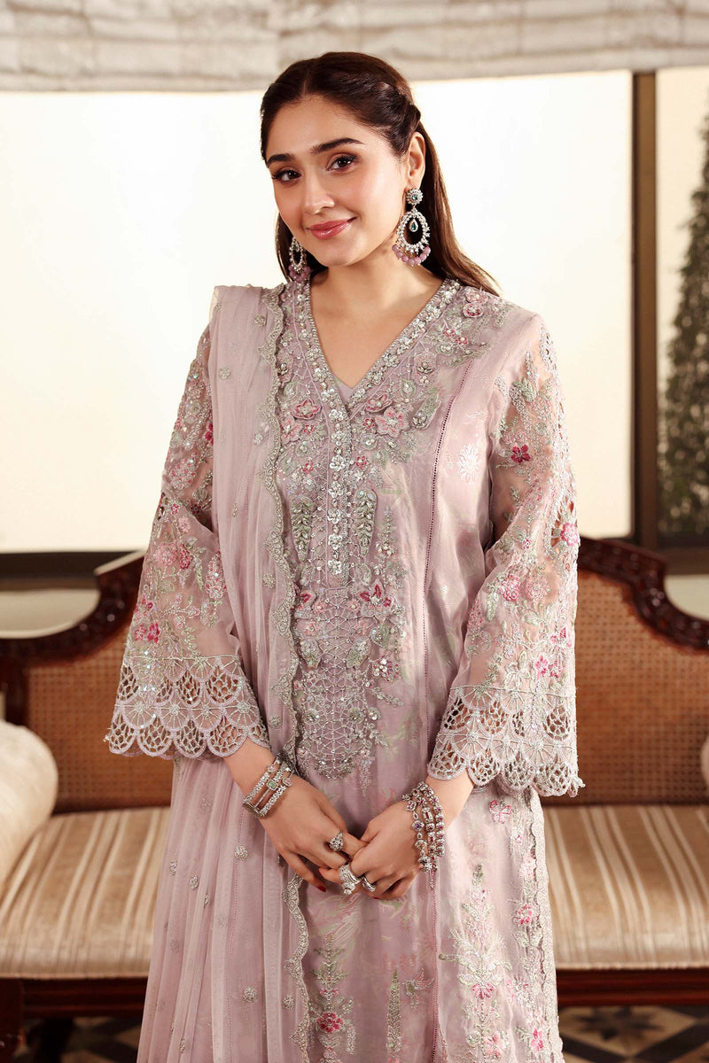 Maria B | Luxury Formals | SF-EF26-02-Lila by Maria B - Designer Dress  - Type : Ladies Clothes - Available at Libayah - 100% Original 