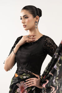Maria B | Luxury Formals | SF-EF26-09-Black by Maria B - Designer Dress  - Type : Ladies Clothes - Available at Libayah - 100% Original 