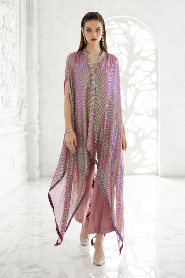 Maria B | Luxury Formals | SF-EF26-11-Beige and Green by Maria B - Designer Dress  - Type : Ladies Clothes - Available at Libayah - 100% Original 