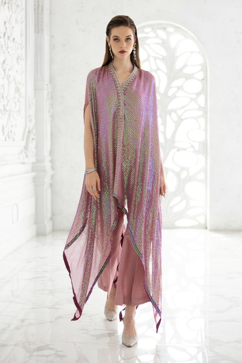 Maria B | Luxury Formals | SF-EF26-11-Beige and Green by Maria B - Designer Dress  - Type : Ladies Clothes - Available at Libayah - 100% Original 