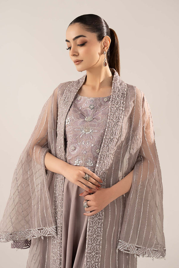 Maria B | Luxury Formals | SF-EF26-12-Lilac by Maria B - Designer Dress  - Type : Ladies Clothes - Available at Libayah - 100% Original 