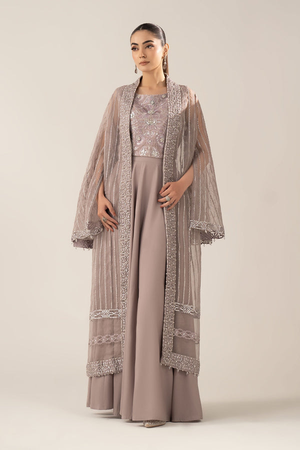 Maria B | Luxury Formals | SF-EF26-12-Lilac by Maria B - Designer Dress  - Type : Ladies Clothes - Available at Libayah - 100% Original 