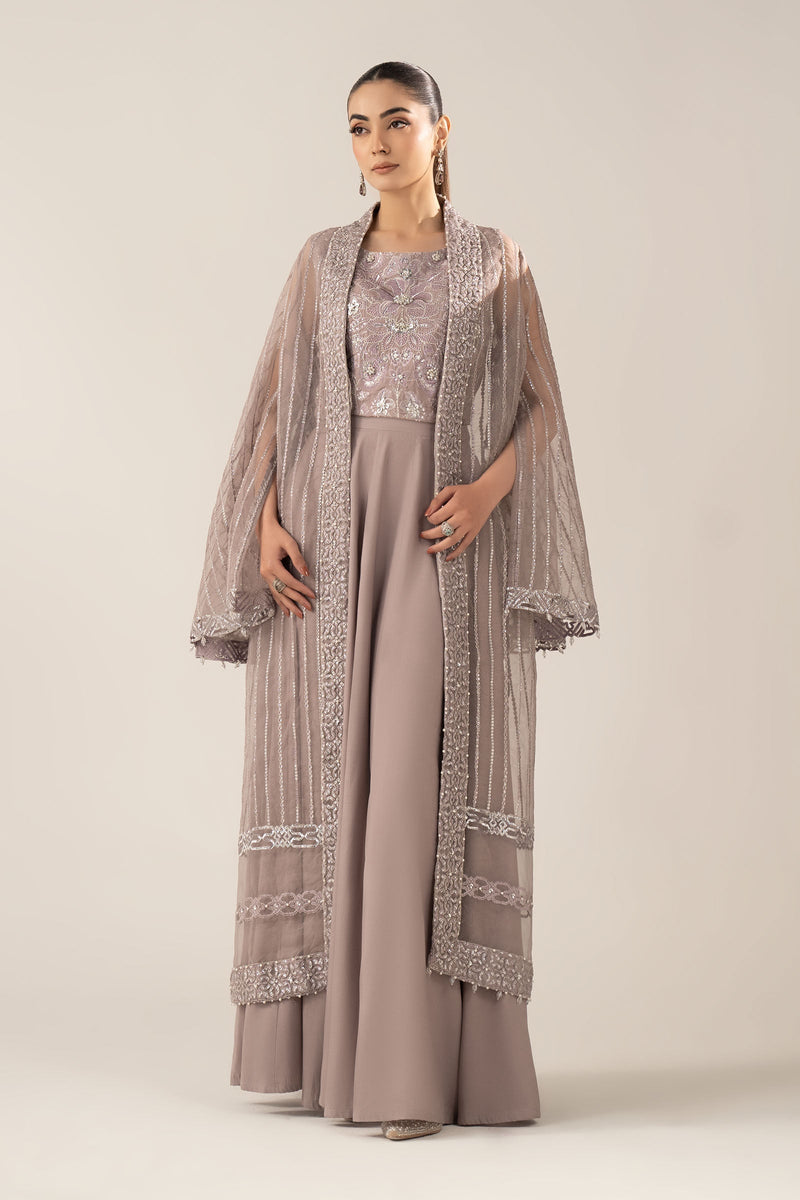 Maria B | Luxury Formals | SF-EF26-12-Lilac by Maria B - Designer Dress  - Type : Ladies Clothes - Available at Libayah - 100% Original 