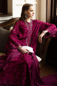Maria B | Luxury Formals | SF-EF26-16-Magenta by Maria B - Designer Dress  - Type : Ladies Clothes - Available at Libayah - 100% Original 