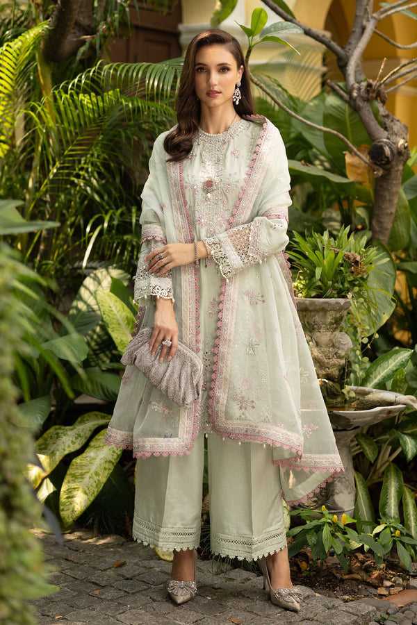 Maria B | Luxury Formals | SF-EF26-20-Green by Maria B - Designer Dress  - Type : Ladies Clothes - Available at Libayah - 100% Original 