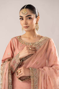 Maria B | Luxury Formals | SF-EF26-28-Peach by Maria B - Designer Dress  - Type : Ladies Clothes - Available at Libayah - 100% Original 