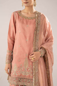 Maria B | Luxury Formals | SF-EF26-28-Peach by Maria B - Designer Dress  - Type : Ladies Clothes - Available at Libayah - 100% Original 