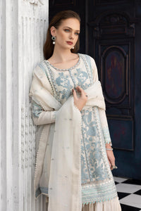 Maria B | Luxury Formals | SF-EF26-39-Off White by Maria B - Designer Dress  - Type : Ladies Clothes - Available at Libayah - 100% Original 