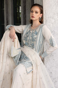 Maria B | Luxury Formals | SF-EF26-39-Off White by Maria B - Designer Dress  - Type : Ladies Clothes - Available at Libayah - 100% Original 