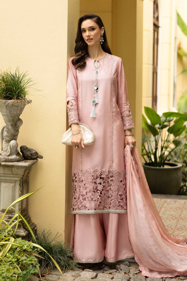 Maria B | Luxury Formals | SF-EF26-63-Pink by Maria B - Designer Dress  - Type : Ladies Clothes - Available at Libayah - 100% Original 