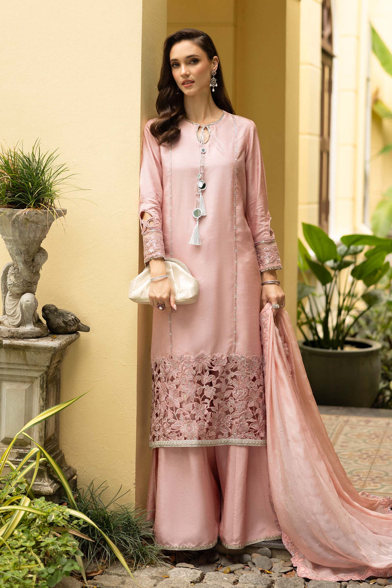 Maria B | Luxury Formals | SF-EF26-63-Pink by Maria B - Designer Dress  - Type : Ladies Clothes - Available at Libayah - 100% Original 