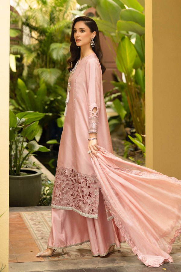 Maria B | Luxury Formals | SF-EF26-63-Pink by Maria B - Designer Dress  - Type : Ladies Clothes - Available at Libayah - 100% Original 