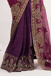 Maria B | Luxury Formals | SF-EF26-67-Purple by Maria B - Designer Dress  - Type : Ladies Clothes - Available at Libayah - 100% Original 