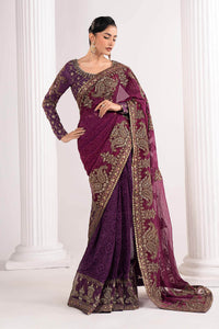 Maria B | Luxury Formals | SF-EF26-67-Purple by Maria B - Designer Dress  - Type : Ladies Clothes - Available at Libayah - 100% Original 