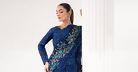Maria B | Luxury Formals | SF-EF26-69-Blue by Maria B - Designer Dress  - Type : Ladies Clothes - Available at Libayah - 100% Original 