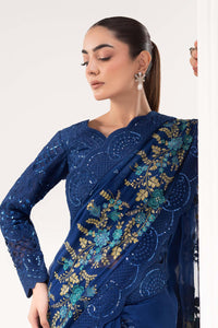 Maria B | Luxury Formals | SF-EF26-69-Blue by Maria B - Designer Dress  - Type : Ladies Clothes - Available at Libayah - 100% Original 